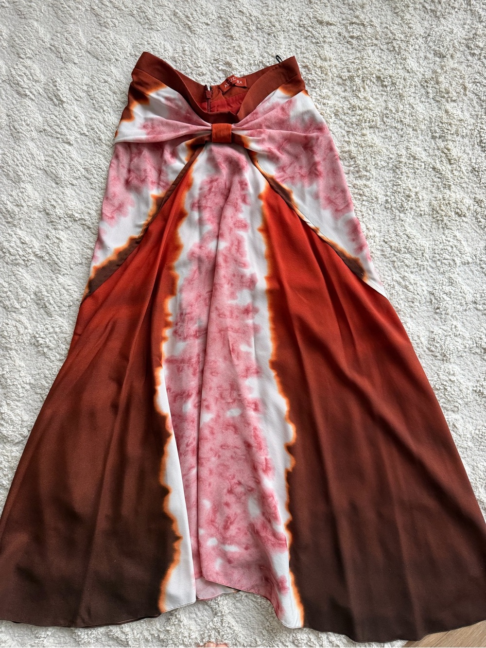 Altuzarra Silk Blend Tie-Dye Kalliope midi skirt